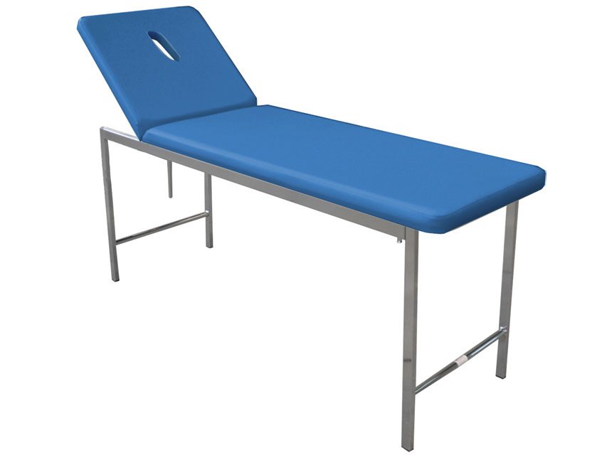 Klasiskā kušete ar atvērumu, zilā krāsa