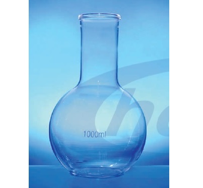 Apaļas kolbas ar plakanu pamatni 100ml, H=110, kakla D=34, kolbas D=64, N1