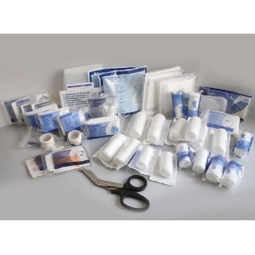 Pirmās palīdzības komplekts MAXI atjaunošanas iepakojums DIN 13169 - tips E (liels), caurspīdīgs, N1