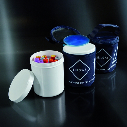 Cilindriskais konteineris Ø113 x 130 mm ar hermētisku vāku 12 mēģenēm Ø12-16 mm N10