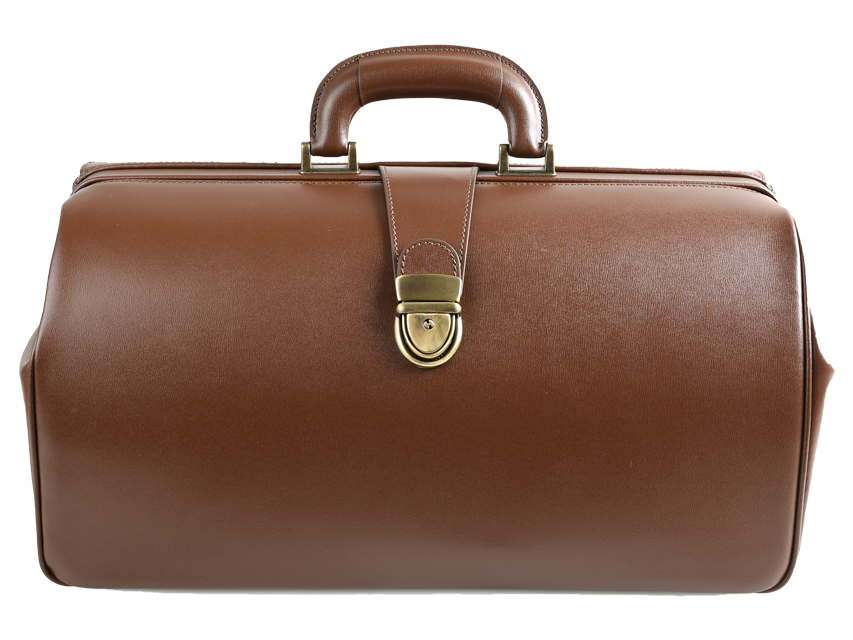 Ārsta ādas soma Super texas, kastaņu krāsa N1