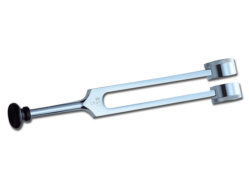 Alumīnija kamertonis 128 hz, ar kāju N1