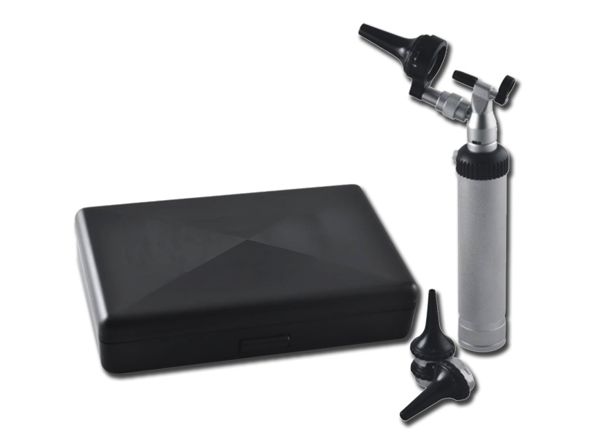 Ksenona-halogēna oftalmoskops.Komplekts