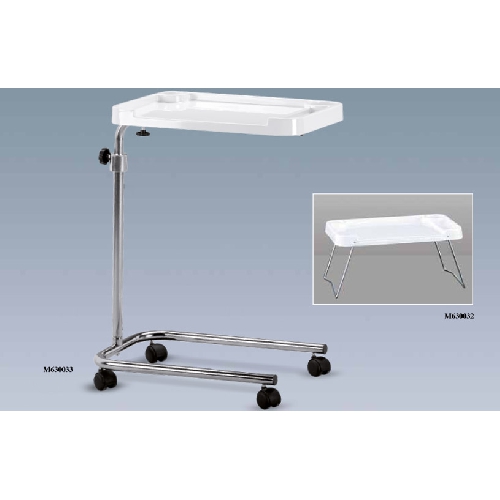 Gultas galds divdaļīgs, uz riteņiem