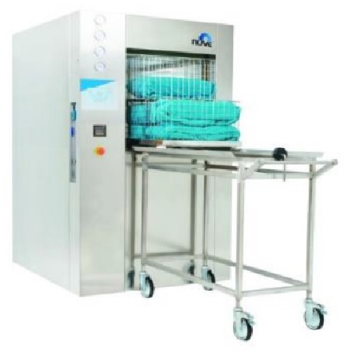 Horizontāls tvaika sterilizators 300L (iekšējie izmēri 635x722x655 mm- ārējie izmēri 1140x1290x1910mm)