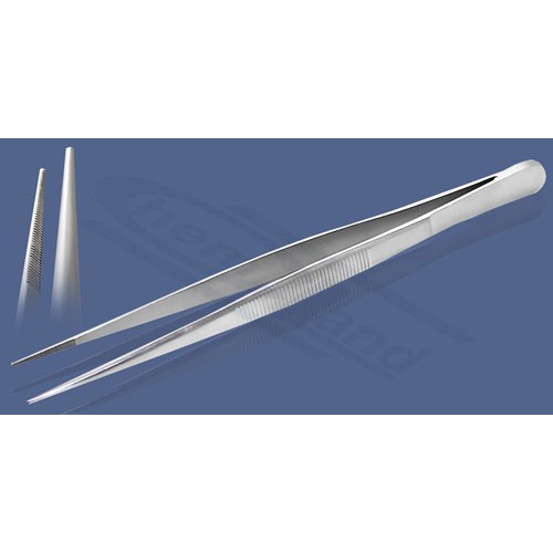 Pincete ar tieviem galiem, 18-8 garums 115 mm