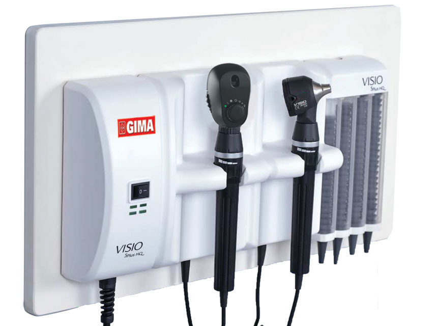 Visio 5ge plus oftalmoskopa un otoskopa sienas uzlādes stacija