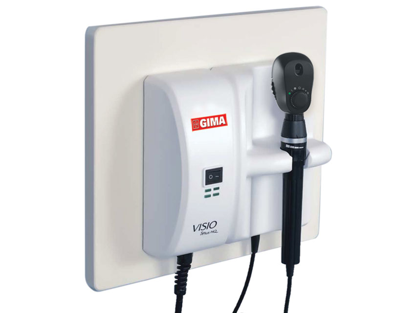 Visio 5ge plus oftalmoskopa un otoskopa sienas uzlādes stacija