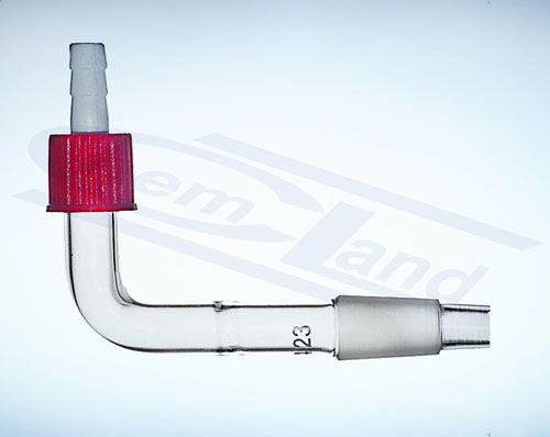 adaptera konuss ar skrūvju vītni PP un aizbīdni 14/23 GLASSCO