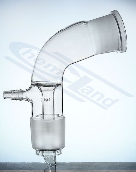 uztvērēja adapteris ar vakuuma savienojuma stiklu - izliekts 2x14/23 CHEMLAND