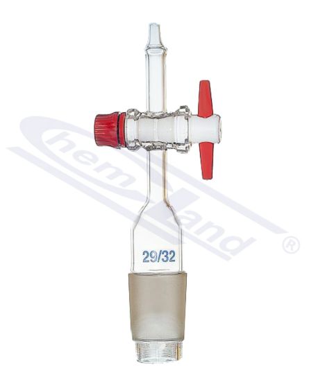 aizbīdnis - konuss 24/29 aizbīdnis PTFE savienojums taisns