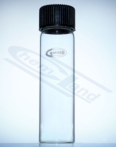 Mēģenīte ar plakanu dibenu un skrūvējamu vāciņu 15ml 25x057mm