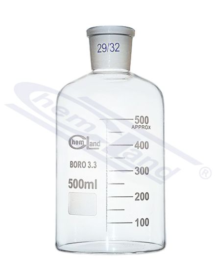 pudele BORO 3,3 00250 NS 34/35 SiO2>80,5 perc