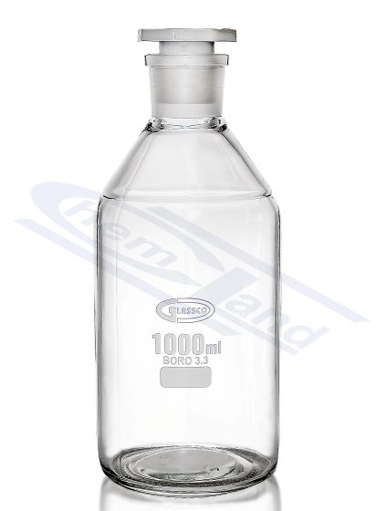 pudele BORO 3.3 01000 WS 29/32 SiO2>80,5 perc Glassco aizbāzni PP