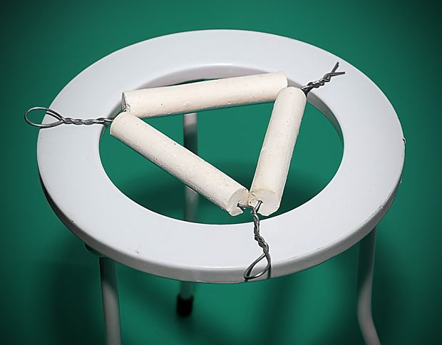 trīsstūris kausēšanas katliem 60x60 porcelāna caurulei līdz 900 oC