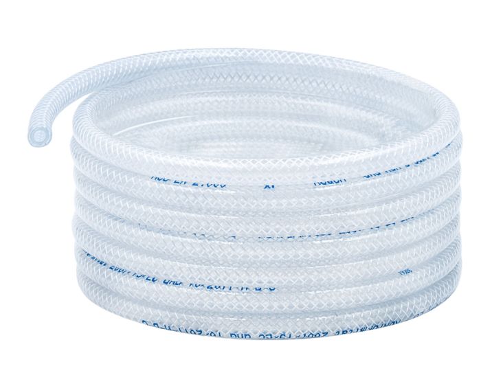 caurules PVC ar pastiprinošu siksnu iekšējais diametrs. 06 ārējā 12