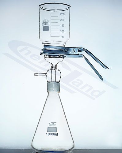 filtrēšanas komplekts (kolba 2000 ml, piltuves skava).