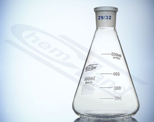 konusveida kolba NS .45/40 vāciņš. 02000ml CHEMLAND