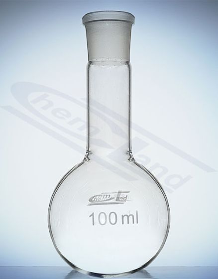 kolba ar apaļu dibenu un garu kaklu 00500ml NS. 29/32
