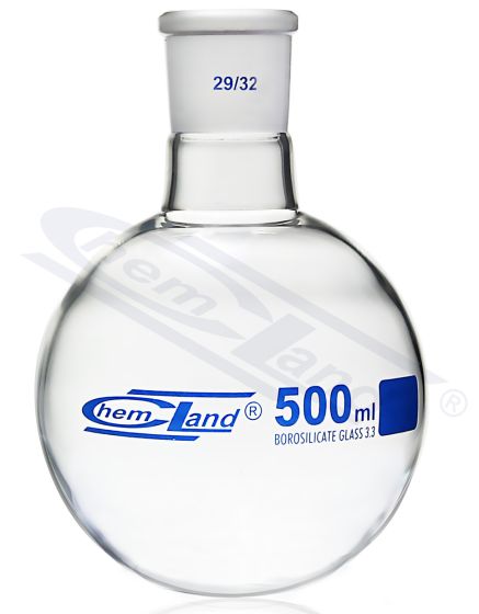pudele ar apaļu dibenu 01000 ml, ligzda 29/32 CHEMLAND