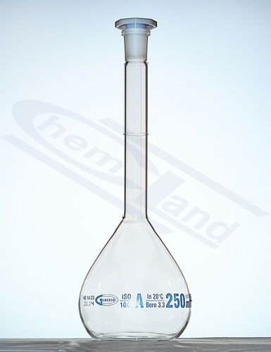 mērkolba ar A klases partijas sertifikātu 0100ml GLASSCO NS 14/23