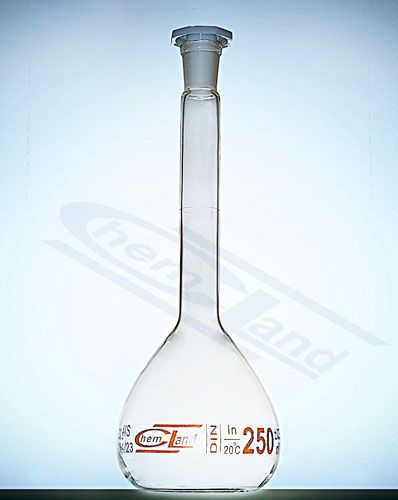 mērkolba cl.B 0100ml brūna grad. 14/23 CHEMLAND