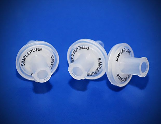 Šļirces filtrs (PREFILTR GF) PTFE 13mm 0,22um 1 gab.