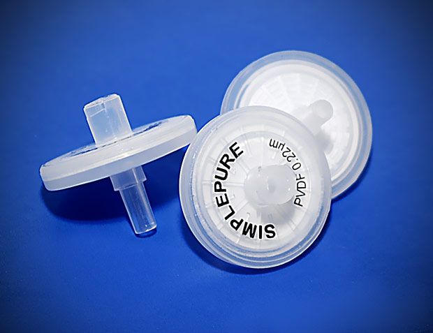 Šļirces filtrs (PREFILTR GF) PVDF 25mm 0,22um 1 gab.