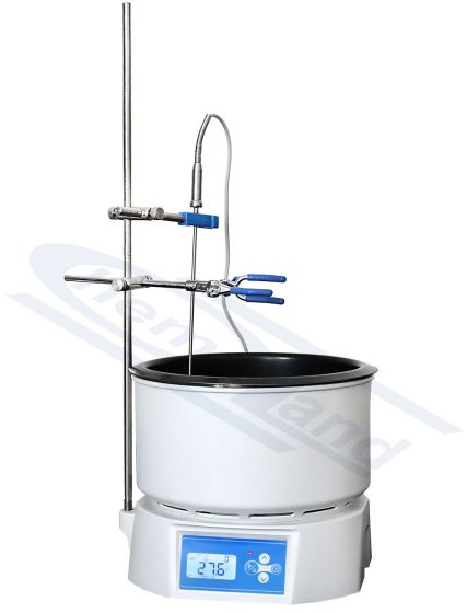 eļļas vanna ar magnētisko maisīšanu, and 5-200oC, izmērs: 230 x 130mm- 5,5L- jauda 1000W